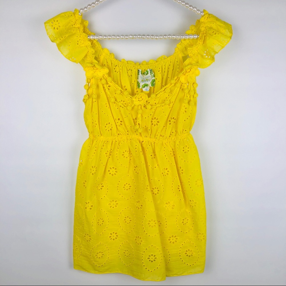 CHELSEA & VIOLET | Womens Yellow Boho Blouse